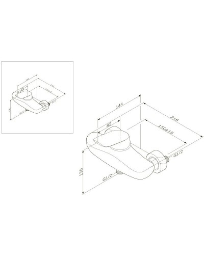 Смеситель для душа Am.Pm Bliss L F5320000