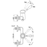 Смеситель для душа BelBagno Unique UNI-ESDM-CRM Хром