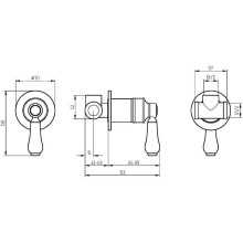 Смеситель для душа Migliore Ermitage Mini 28591 Хром