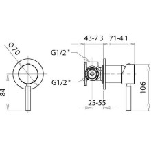 Смеситель для душа Migliore Fortis Gold 31551 (27985) Золото