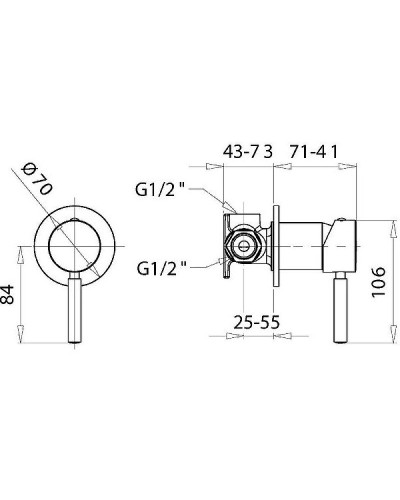 Смеситель для душа Migliore Fortis Gold 31551 (27985) Золото