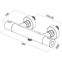 Термостат для душа Am.Pm Joy F8540000new
