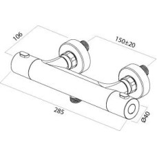 Термостат для душа Am.Pm Joy F8540000new