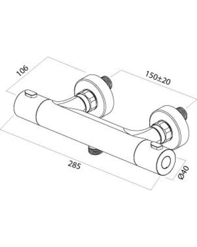 Термостат для душа Am.Pm Joy F8540000new