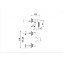 Смеситель для душа однорычажный Cezares OLIMP-DM-01-L