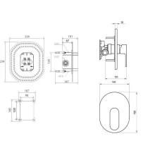 Смеситель для душа Ravak Chrome CR 066.00 X070057 Хром