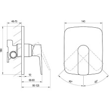 Смеситель для душа Ravak Classic CL 062.00 X070087 Хром