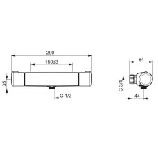 Термостат для душа Oras Nova 7460