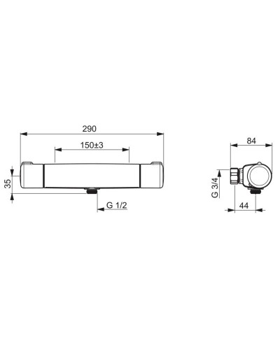 Термостат для душа Oras Nova 7460