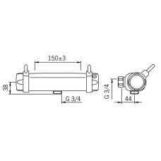 Термостат для душа Oras Nova 7467