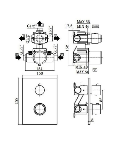 Смеситель для душа Paffoni Light LIQ519CR Хром
