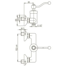 Смеситель для душа Paini Duomo 88CR5112SKM