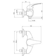 Смеситель для душа Paini Smile 39CR511KM