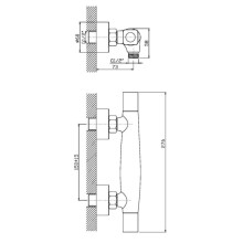 Смеситель для душа Orange Kristi M33-200cr
