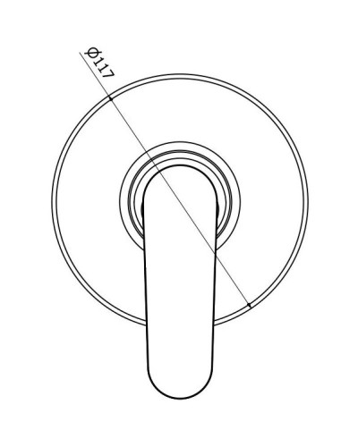 Смеситель для душа Cezares ROMANA-DIM-01