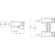 Термостат для душа Jacob Delafon Nouvelle Vague E78344-CAT