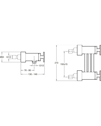 Термостат для душа Jacob Delafon Nouvelle Vague E78344-BLV