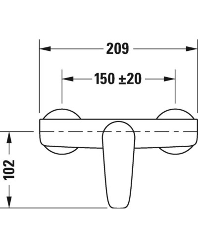 Смеситель для душа Duravit B.1 B14230000010
