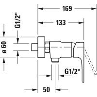 Смеситель для душа Duravit B.1 B14230000010
