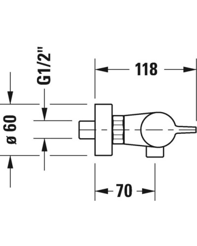 Термостат для душа Duravit B.1 B14220000010