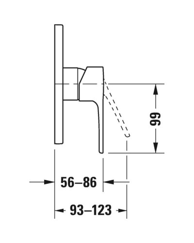 Смеситель для душа Duravit B.1 B14210010010