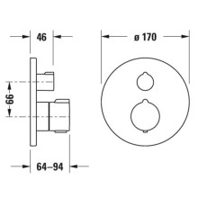 Термостат для душа Duravit C.1 C14200016010