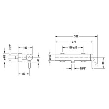 Смеситель для душа Duravit C.1 C14230000010