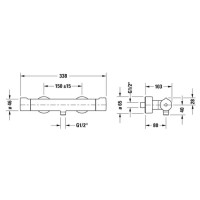 Термостат для душа Duravit C.1 C14220000010