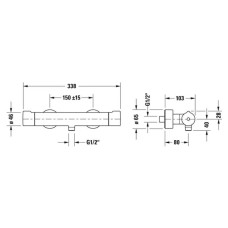 Термостат для душа Duravit C.1 C14220000010