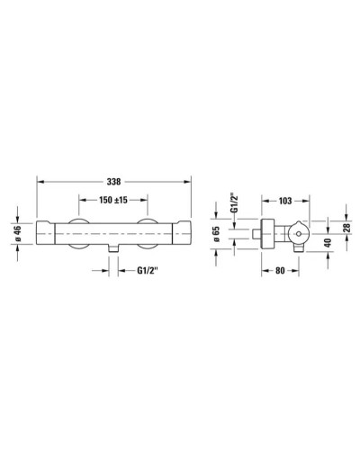 Термостат для душа Duravit C.1 C14220000010