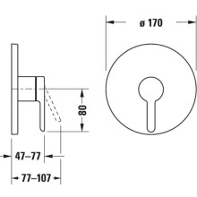 Смеситель для душа Duravit C.1 C14210010010