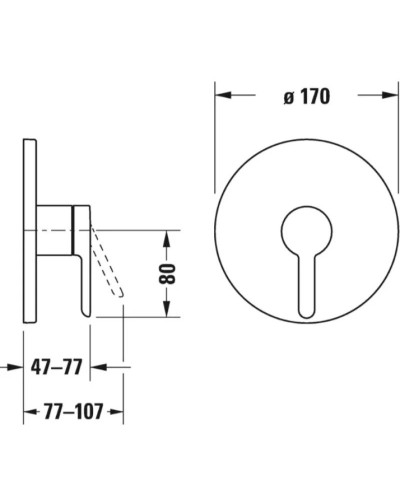 Смеситель для душа Duravit C.1 C14210010010