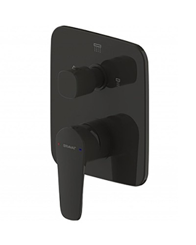 Смеситель для душа Bravat Source PB8173218BW-3-ENG Черный матовый