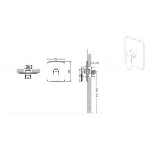 Смеситель для душа Bravat Source PB8173218BW-ENG Черный матовый