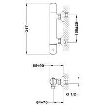 Термостат для душа Teka Mallorca 322016200