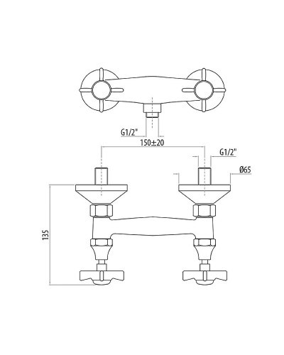 Смеситель для душа TW London TW1707517COcr Хром
