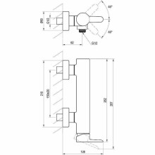 Смеситель для душа Ravak Puri PU 032.00/150 X070145 Хром
