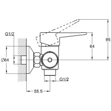 Смеситель для душа G.Lauf NUD5-A045