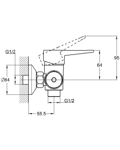 Смеситель для душа G.Lauf NUD5-A045