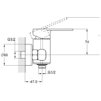 Смеситель для душа G.Lauf NOB5-A128
