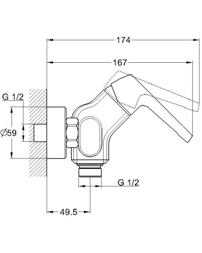 Смеситель для душа G.Lauf LEF5-A232