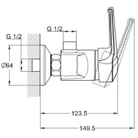 Смеситель для душа G.Lauf LWZ5-A182