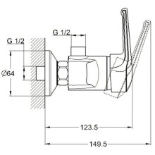 Смеситель для душа G.Lauf LWZ5-A182