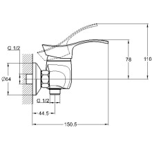 Смеситель для душа G.Lauf KLO5-A048