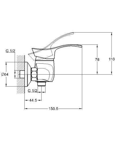 Смеситель для душа G.Lauf KLO5-A048