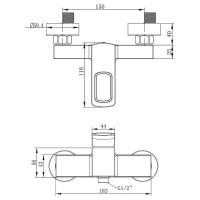 Смеситель для душа G.Lauf GOR5-A058