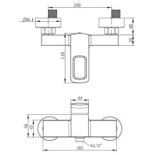 Смеситель для душа G.Lauf GOR5-A058