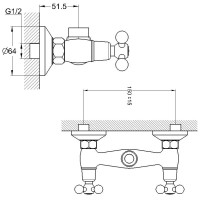 Смеситель для душа G.Lauf QTZ5-A827