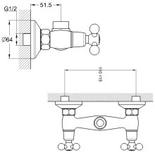 Смеситель для душа G.Lauf QTZ5-A827