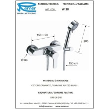 Смеситель для душа Remer Winner W38